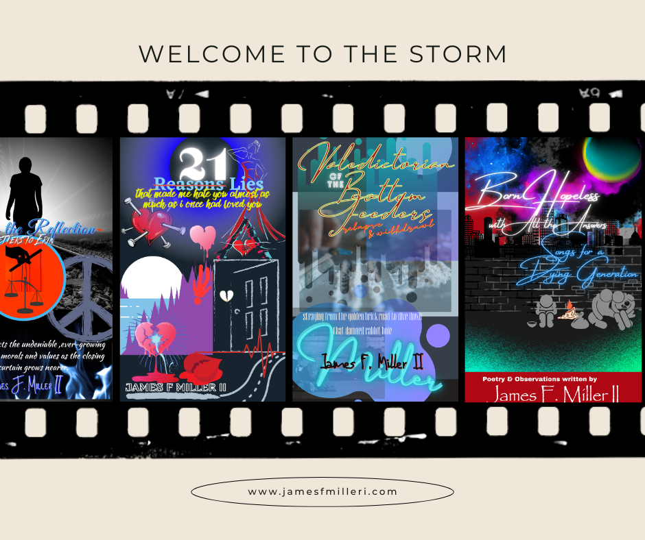 promo art of several of james f miller ii's book covers (2025)